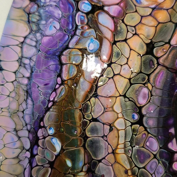 Hand Crafted Painted Mirror Vintage Edison Record Decorative Wall Art Essential - Picture 4 of 8